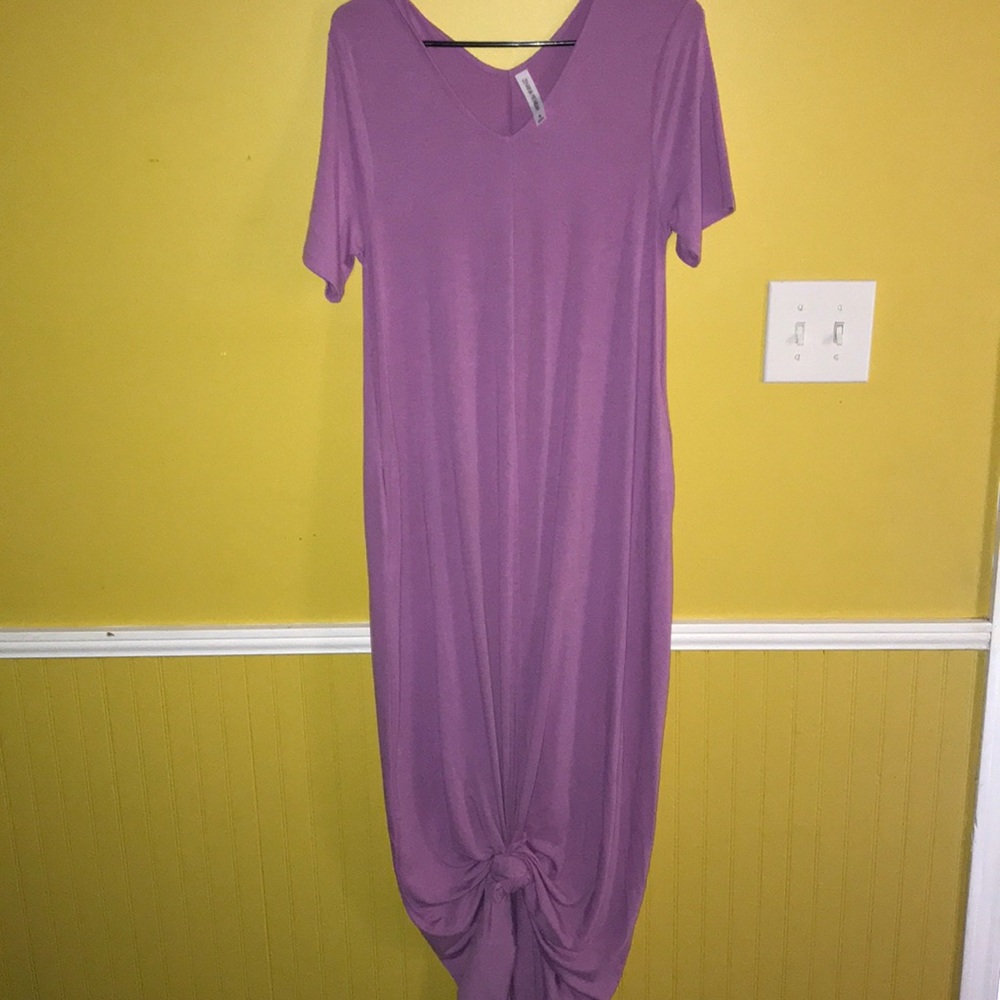 T-shirt dress! Very comfy!